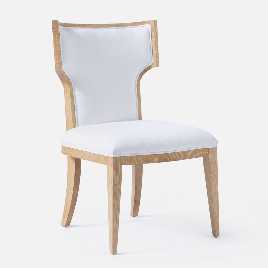 Made Goods Carleen Wingback Dining Chair in Garonne Leather