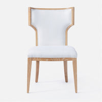 Made Goods Carleen Wingback Dining Chair in Mondego Cotton Jute