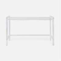 Made Goods Cassian Acrylic Console Table with Silver Mop Shell Top