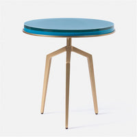 Made Goods Charl Resin Top with Metal Base Side Table