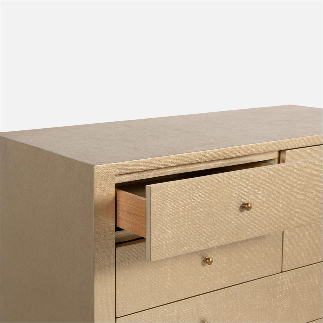 Made Goods Conrad Faux Raffia Tallboy Dresser