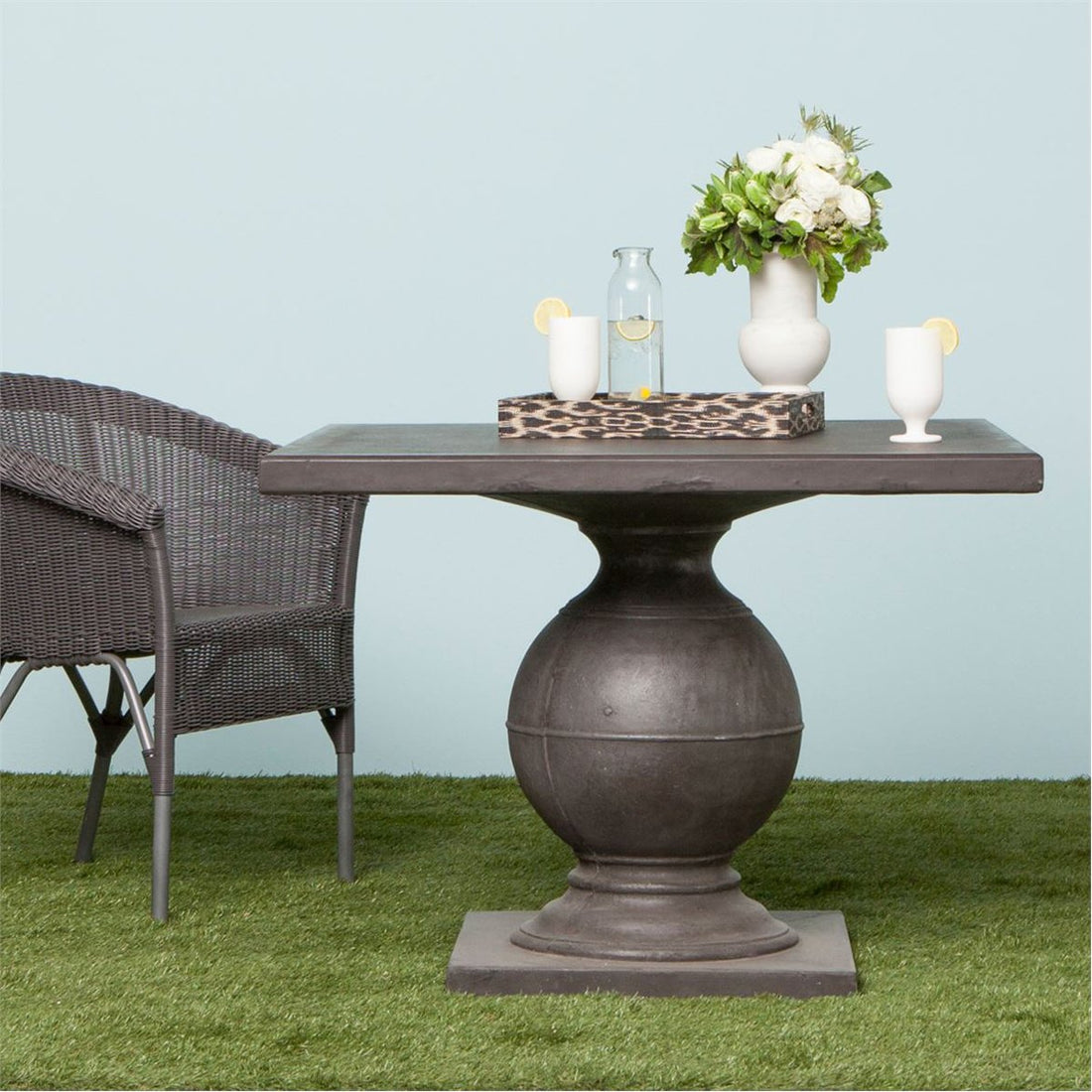 Made Goods Cyril Concrete Round Outdoor Dining Table