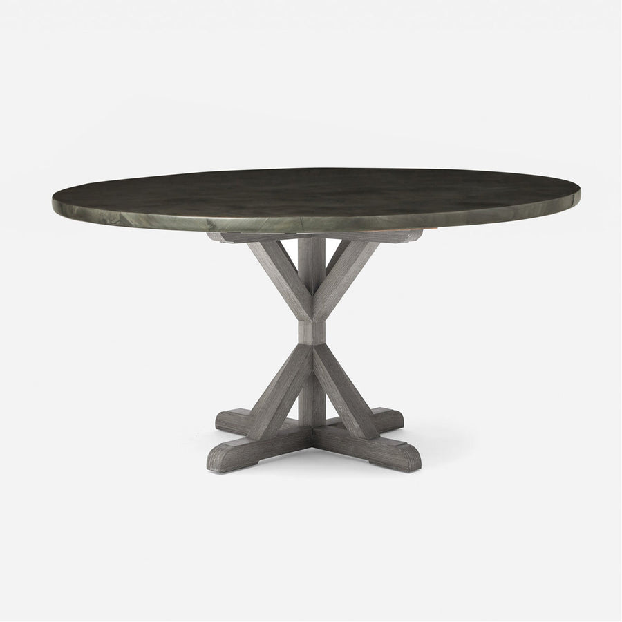 Made Goods Dane Round Dining Table in Faux Horn