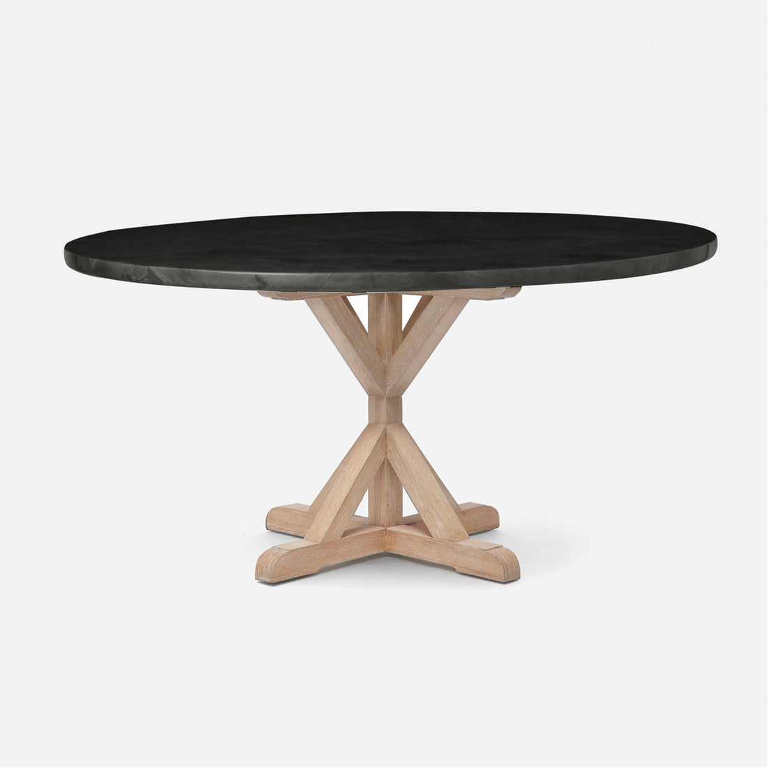 Made Goods Dane Round Dining Table in Faux Horn