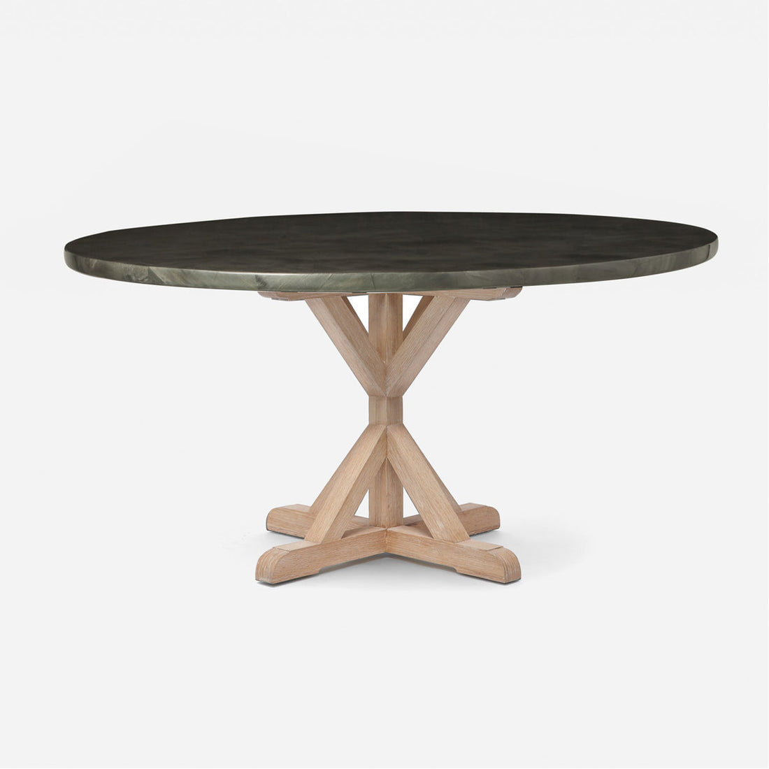 Made Goods Dane Round Dining Table in Faux Horn
