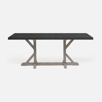 Made Goods Dane Rectangular Dining Table in Faux Horn