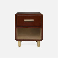 Made Goods Dante Leather 22-Inch Single Nightstand