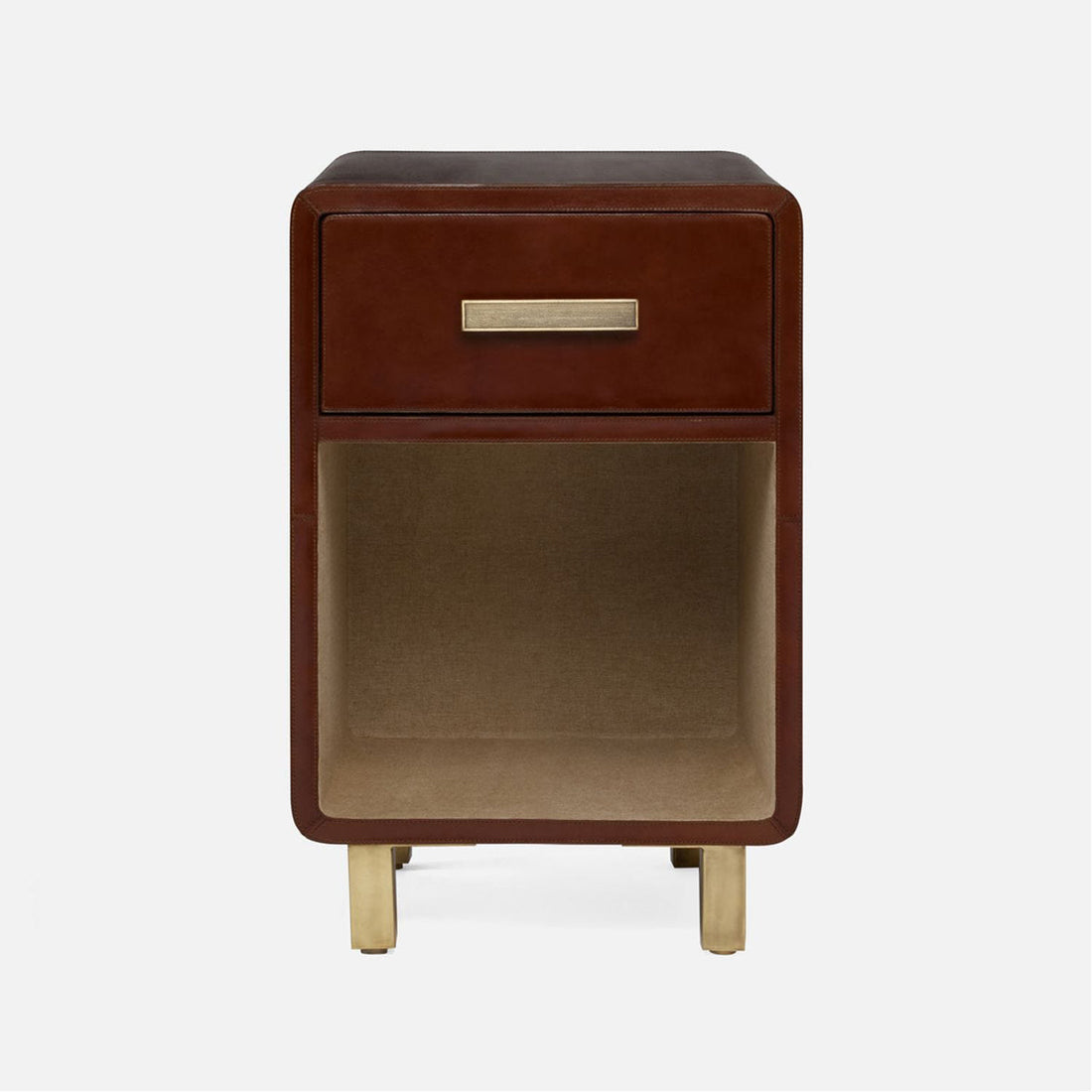 Made Goods Dante Leather 28-Inch Single Nightstand