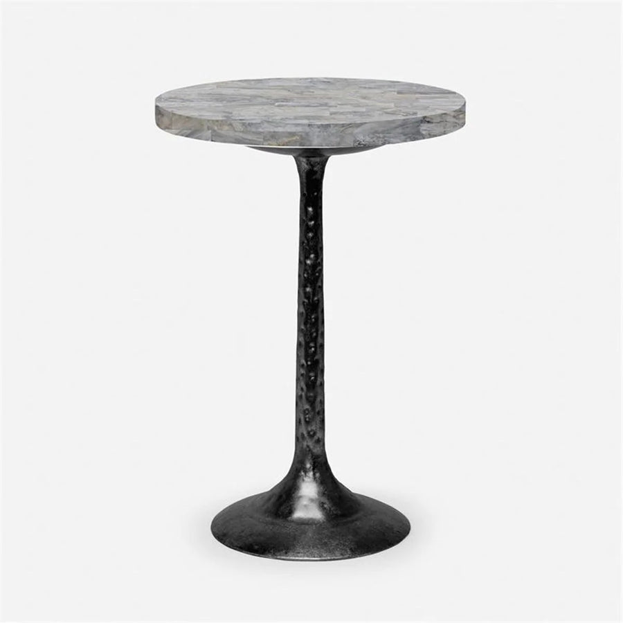 Made Goods Delancy Bistro Side Table in Stone