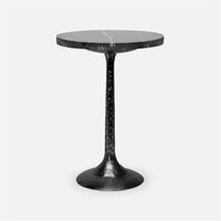 Made Goods Delancy Bistro Side Table in Marble