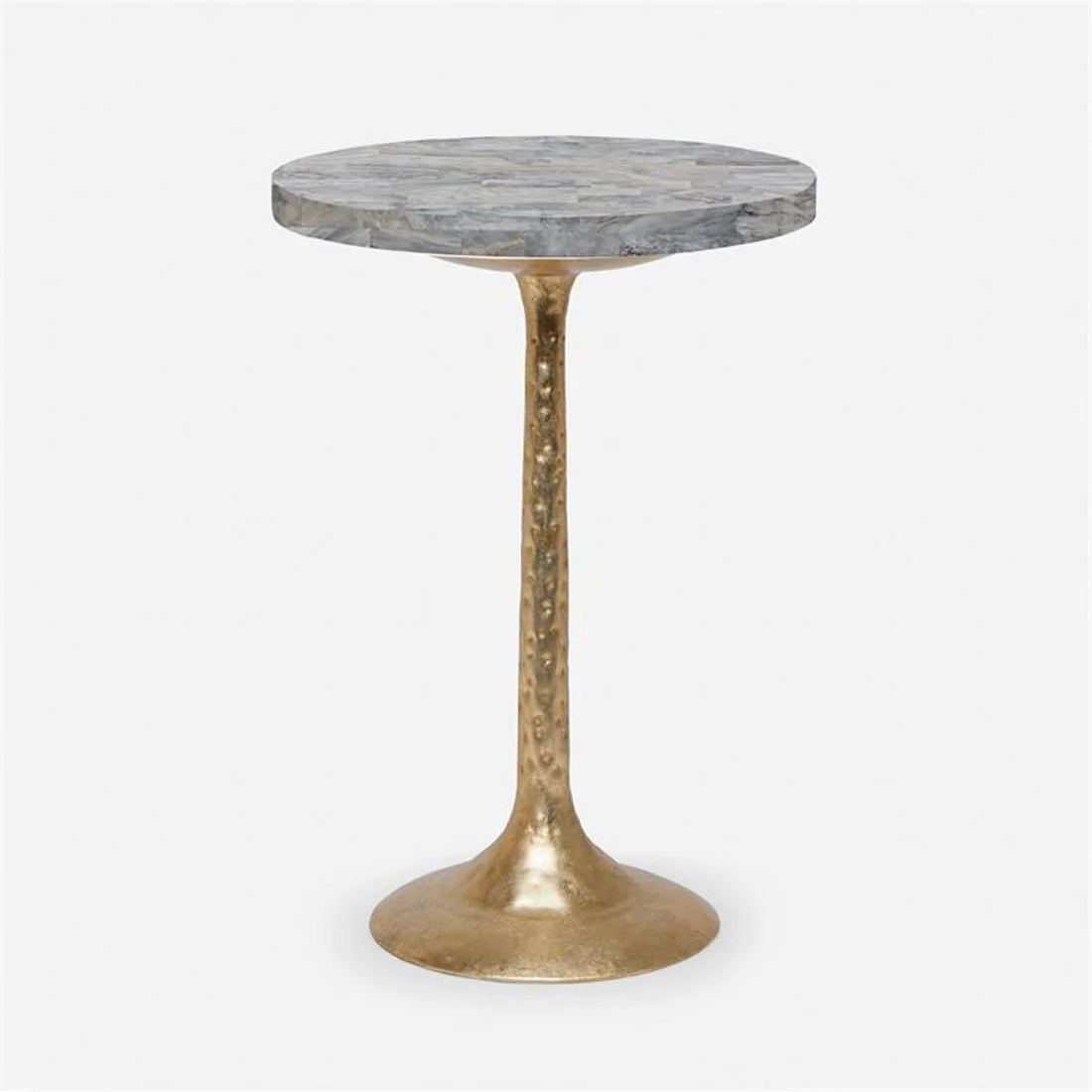 Made Goods Delancy Bistro Side Table in Stone