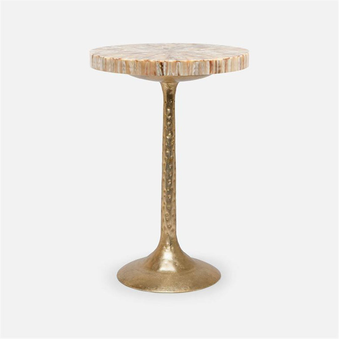 Made Goods Delancy Bistro Side Table in Shell