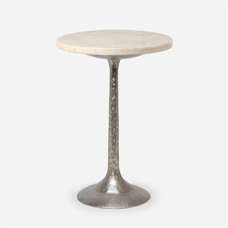 Made Goods Delancy Bistro Side Table in Stone