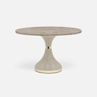 Made Goods Elis Dining Table in Warm Gray Marble