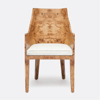 Made Goods Everett Wood Upholstered Arm Chair in Pagua Fabric