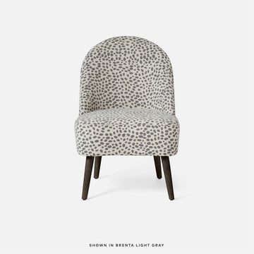 Made Goods Felder Petite Lounge Chair in Dark Gray Wood