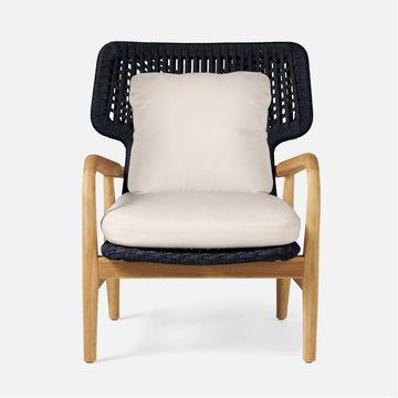 Made Goods Garrison Outdoor Lounge Chair in Clyde Fabric