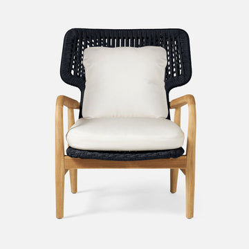 Made Goods Garrison Outdoor Lounge Chair in Weser Fabric