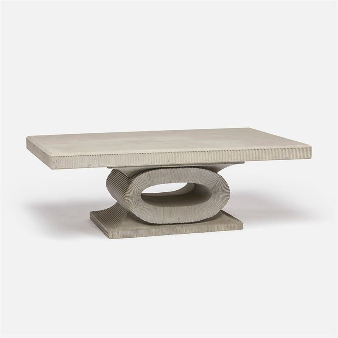 Made Goods Grier Keyhole Base Concrete Outdoor Coffee Table