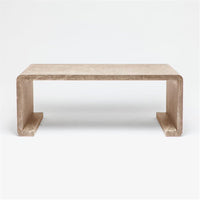 Made Goods Gustav Curved Linen Coffee Table