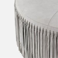 Made Goods Hallie Suede Fringe Coffee Table
