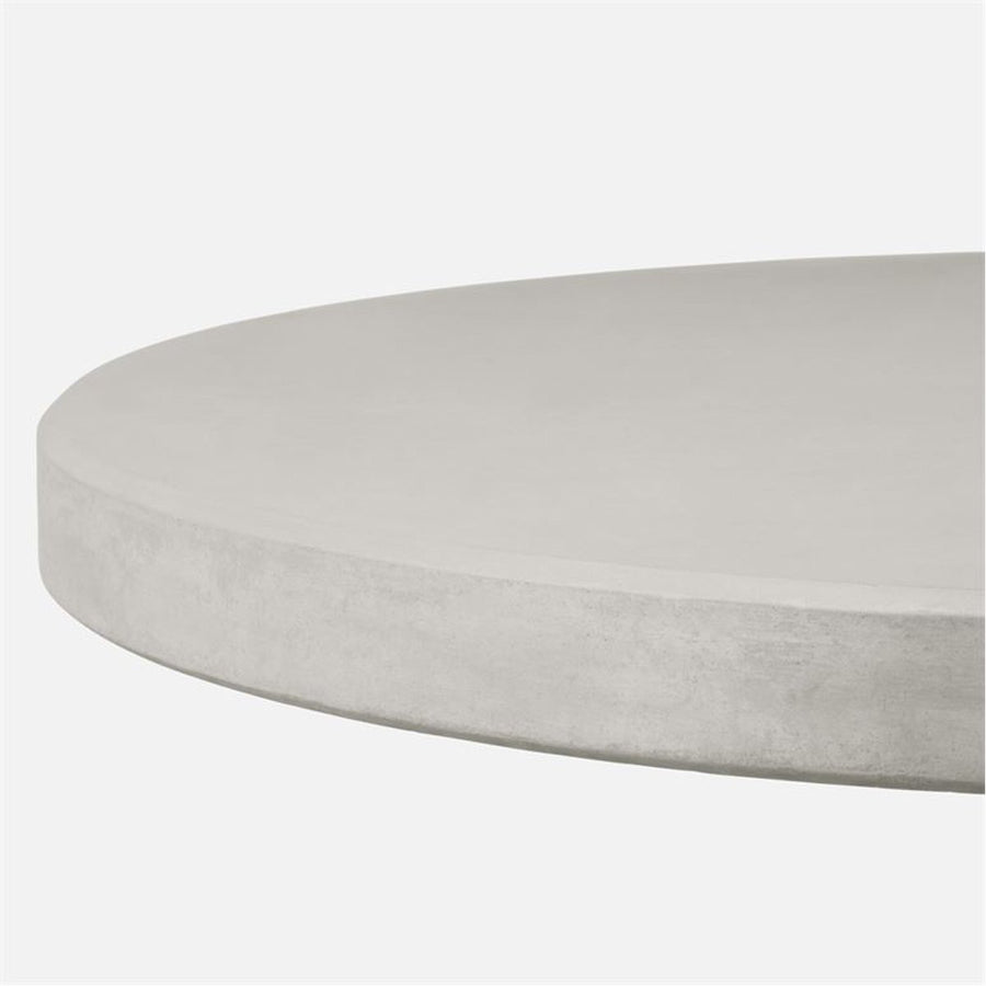 Made Goods Irving Concrete Outdoor Bar Table in Light Gray