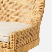 Made Goods Isla Woven Rattan Counter Stool in Bassac Leather