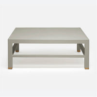 Made Goods Jarin 48-Inch Square Faux Belgian Linen Coffee Table