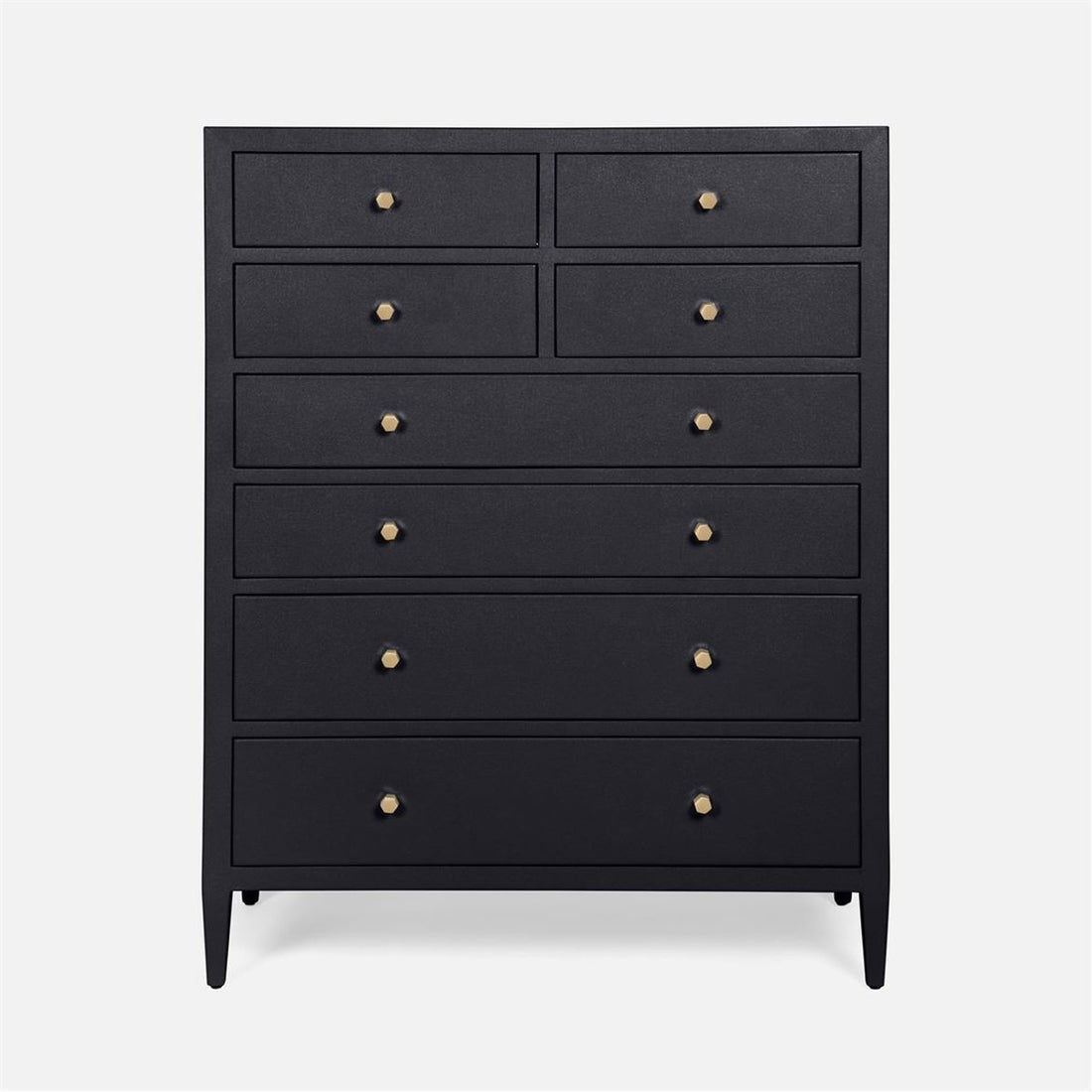 Made Goods Jarin Faux Belgian Linen Tallboy Dresser