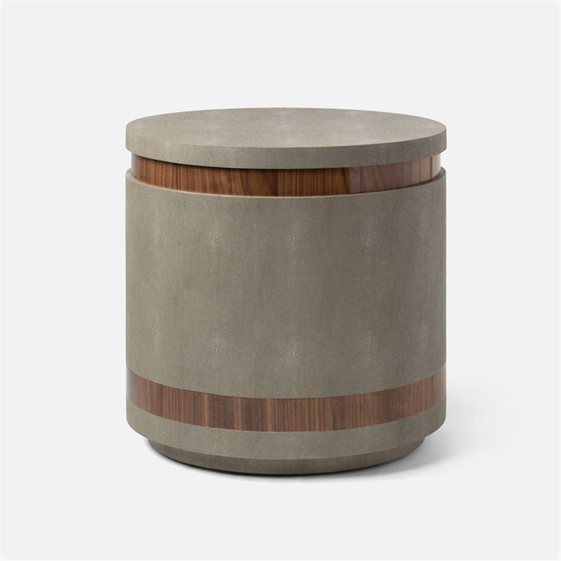 Made Goods Jaxon Realistic Faux Shagreen and Veneer Side Table