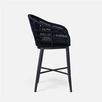 Made Goods Jolie Aluminum Outdoor Counter Stool in Clyde Fabric