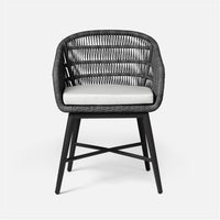 Made Goods Jolie Aluminum Outdoor Dining Chair in Alsek Fabric