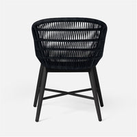 Made Goods Jolie Aluminum Outdoor Dining Chair in Weser Fabric