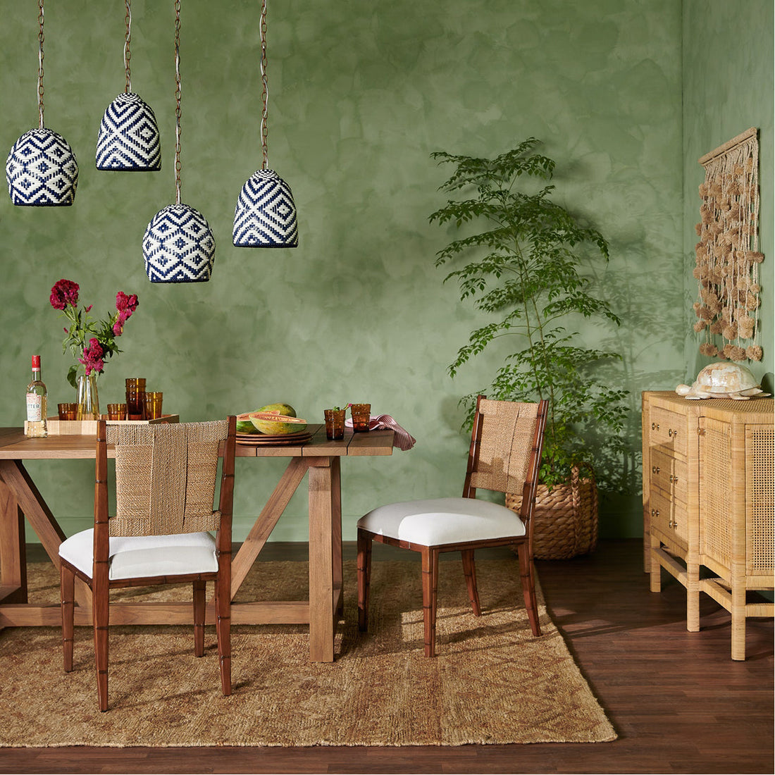 Made Goods Kiera Dining Chair in Mondego Cotton Jute