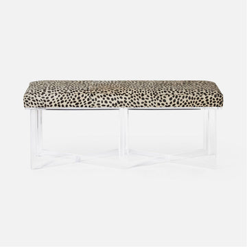 Made Goods Lex Clear Acrylic Double Bench, Humboldt Cotton Jute