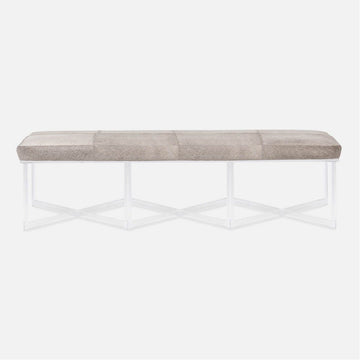 Made Goods Lex Triple Bench in Pagua Fabric