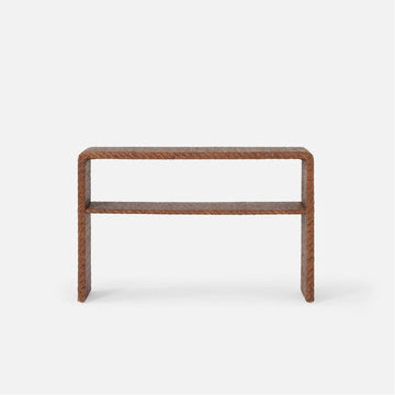 Made Goods Lynette Flat Rattan Narrow Console Table