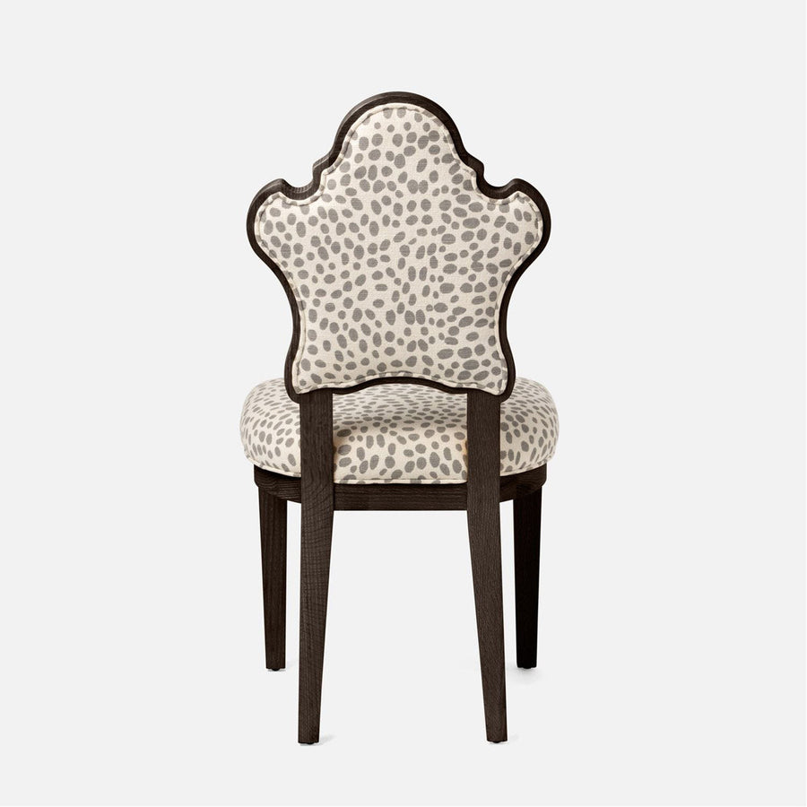 Made Goods Madisen Ornate Back Dining Chair in Clyde Fabric