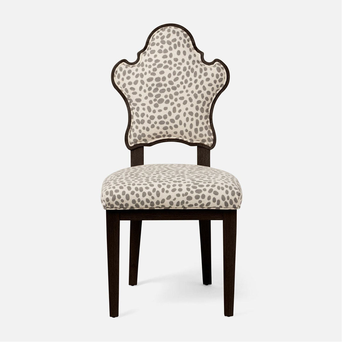 Made Goods Madisen Ornate Back Dining Chair in Brenta Cotton Jute