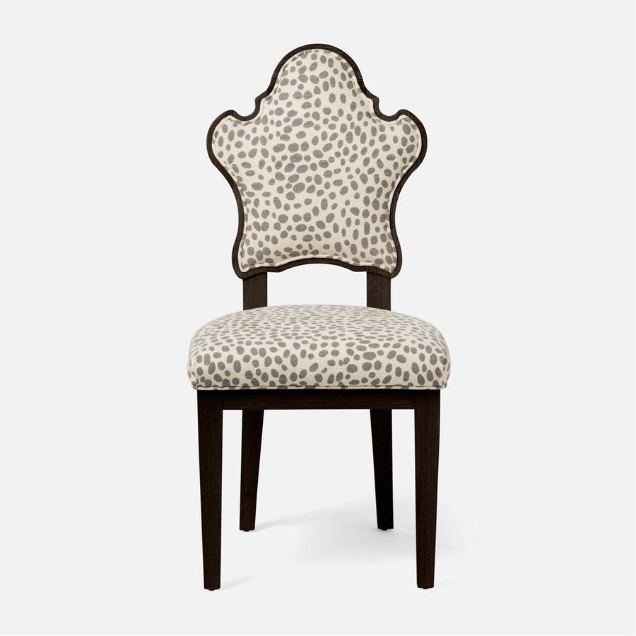 Made Goods Madisen Ornate Back Dining Chair in Aras Mohair