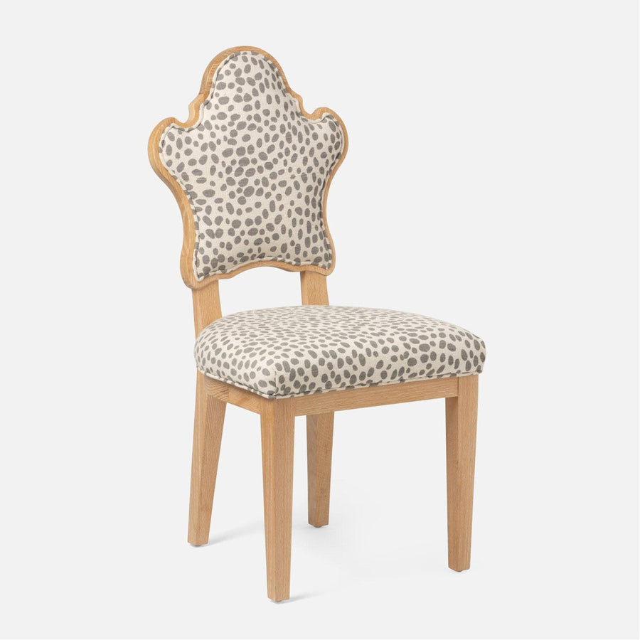 Made Goods Madisen Ornate Back Dining Chair in Aras Mohair