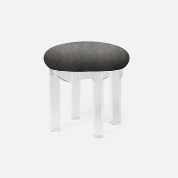 Made Goods Marston Upholstered Round Double Bench in Danube Fabric
