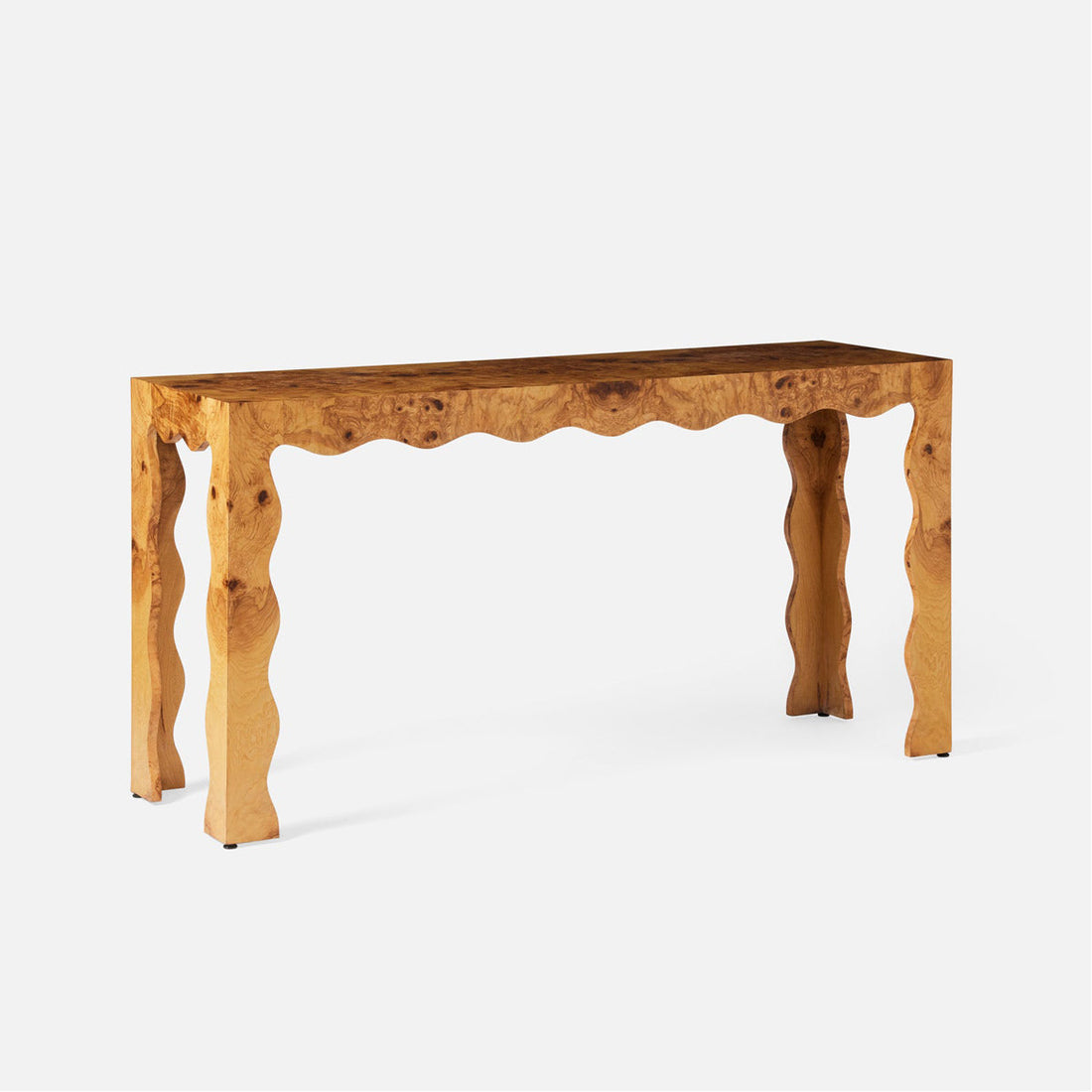 Made Goods Maurice Wavy Parson Style Console Table