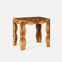 Made Goods Maurice Wavy Parson Style Side Table