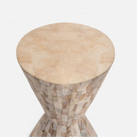 Made Goods Melanie Kabibe Side Table with Crystal Stone Top