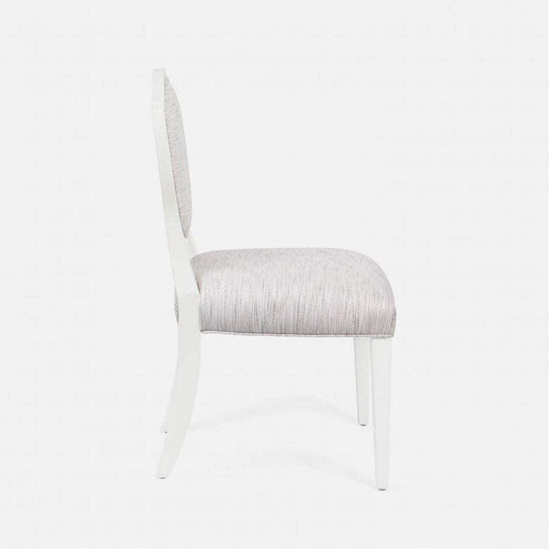 Made Goods Micah Upholstered Medallion Dining Chair in Aras Mohair