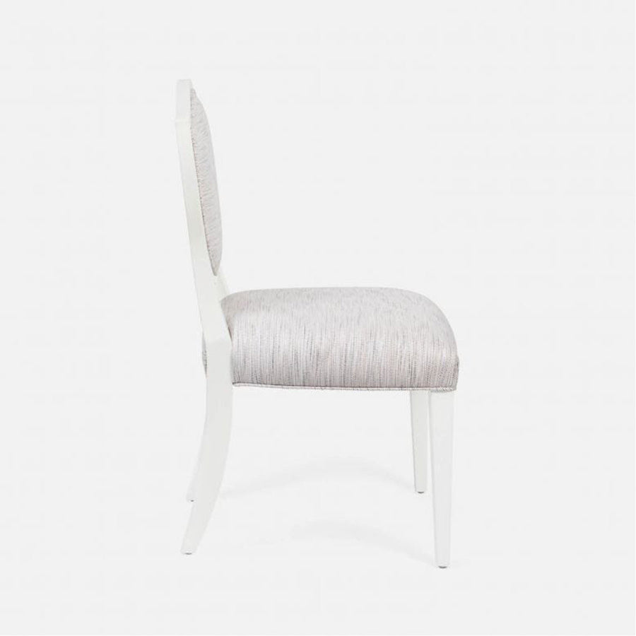 Made Goods Micah Upholstered Medallion Dining Chair in Aras Mohair