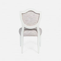 Made Goods Micah Upholstered Medallion Dining Chair in Ivondro Raffia