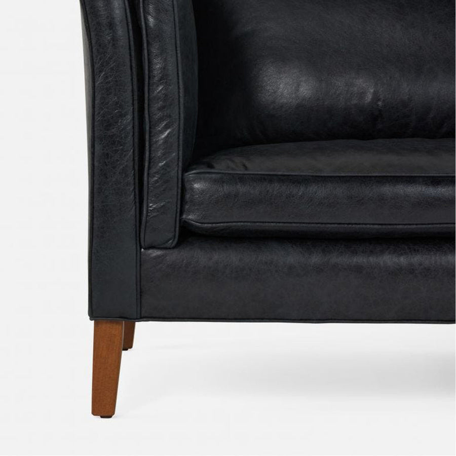 Made Goods Millicent Tuxedo Sofa in Colorado Leather