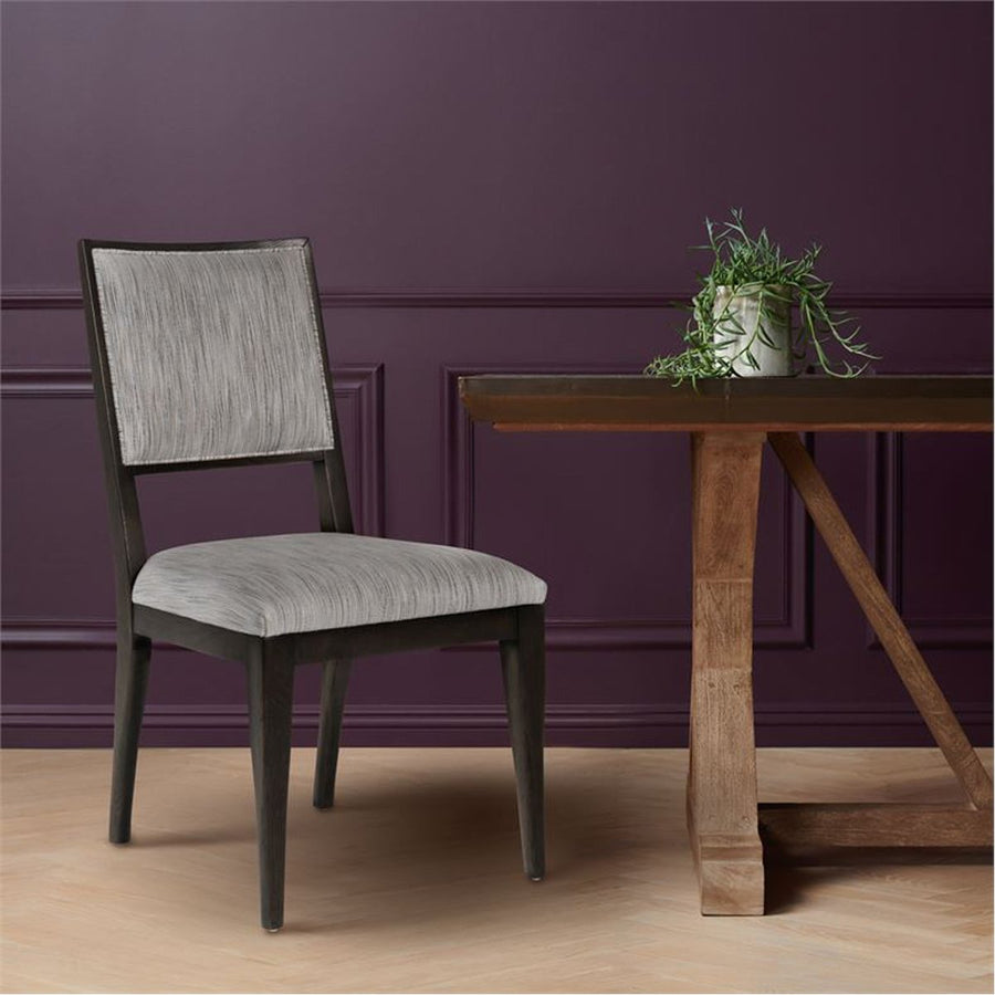 Made Goods Nelton Upholstered Dining Chair in Bassac Leather